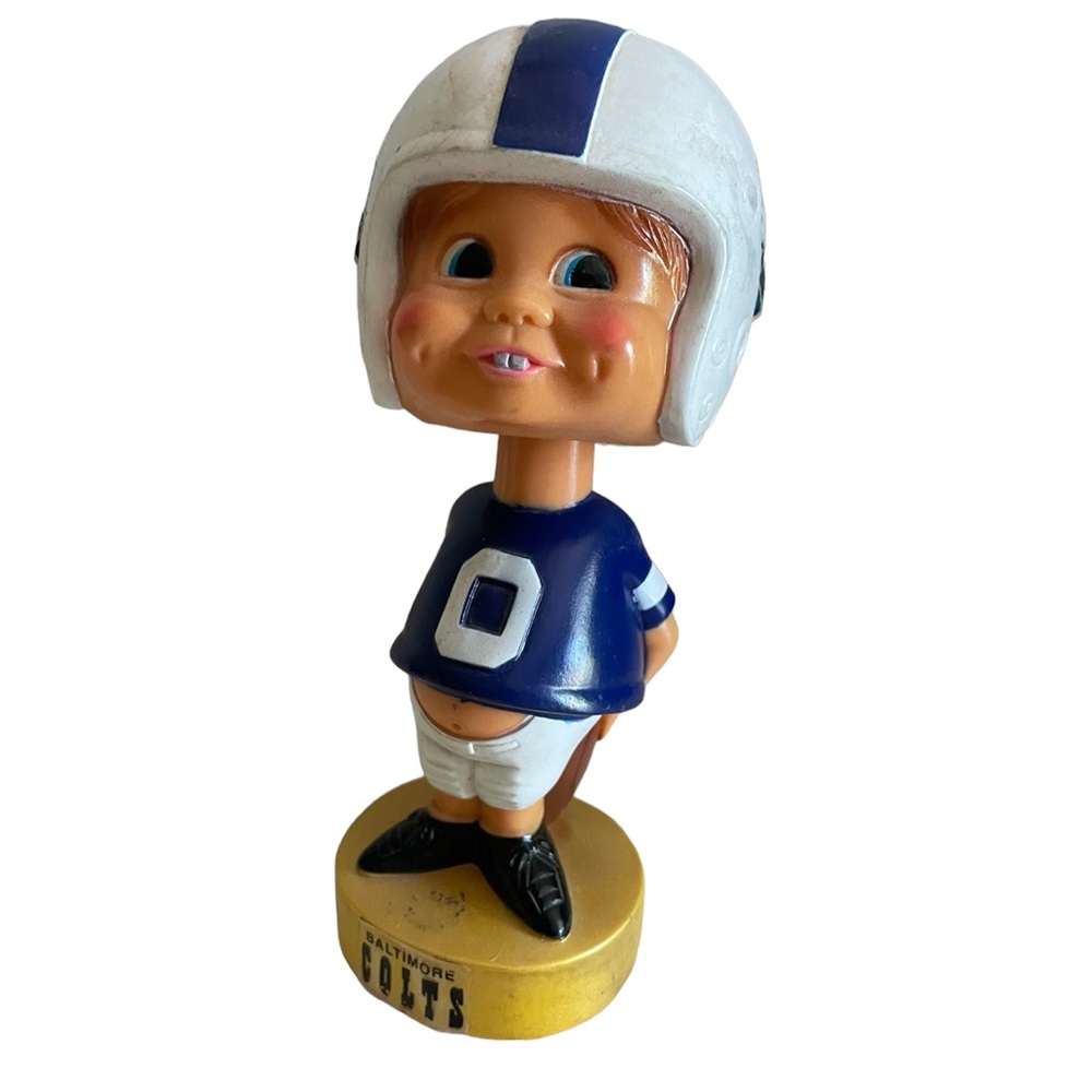 Vintage 1975 Baltimore Colts Football Bobblehead